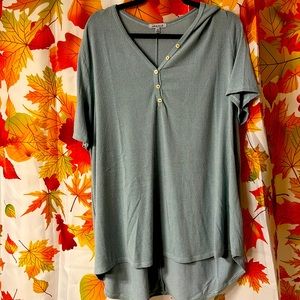White Birch Moss Green shirt